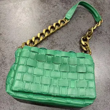 ZARA 그린 체인 숄더백