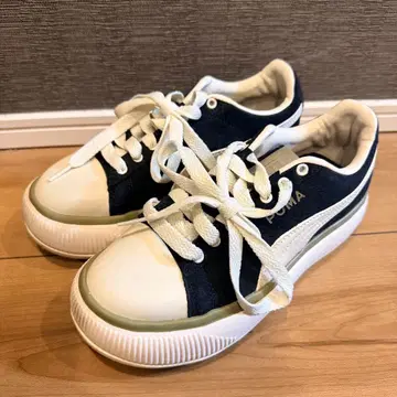 PUMA 스니커즈 블랙 통굽 22.5cm