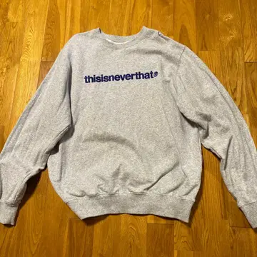 thisisneverthat 크루넥 맨투맨 그레이 XL