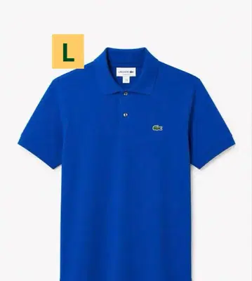 LACOSTE 슬림핏 피케 셔츠 블루 새상품 L 사이즈 프랑스 수입