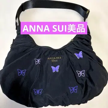 ANNA SUI 숄더백 나비 모티브 블랙