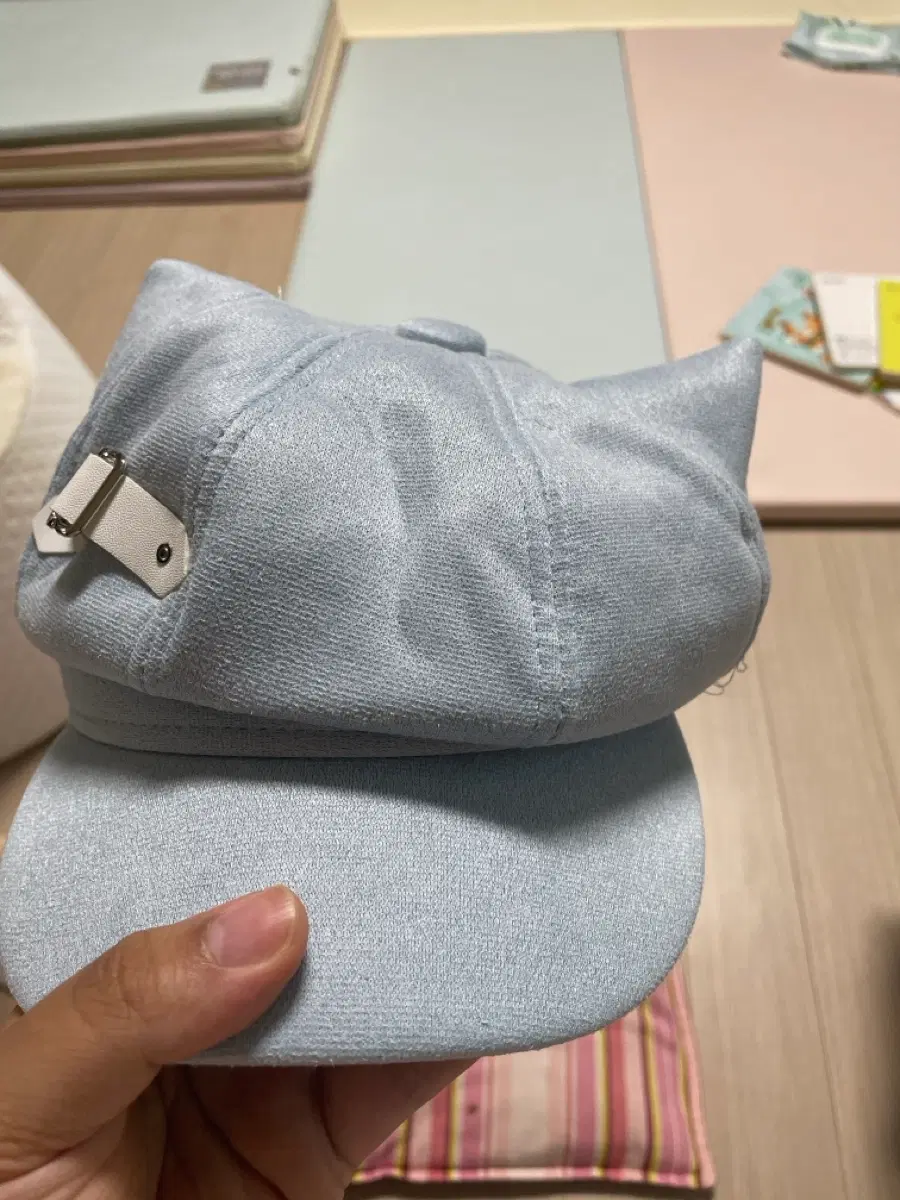 아기 고양이 귀 모양 모자