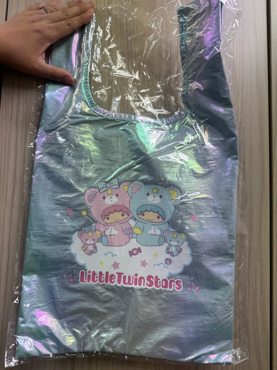 일본정품 산리오 키키라라 리틀트윈스타 에코백 블루 새상품