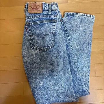 LEVI'S 505 W34 L32 케미컬 워시 데님 USA