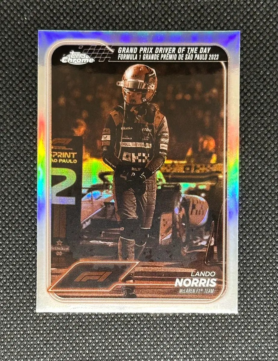 2024 탑스 크롬 랜도 노리스 F1 세피아 카드