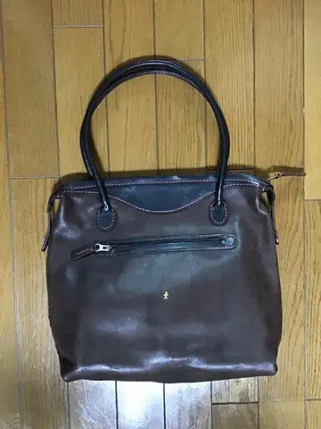 HENRY BEGUELIN 가죽 토트백 다크 브라운 used 새상품급