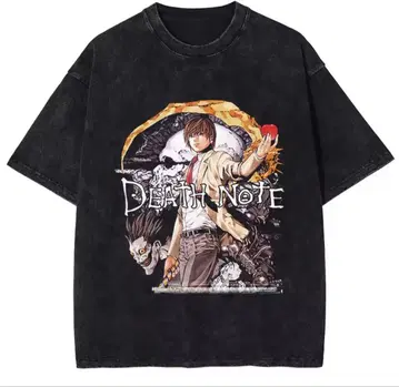 DEATH NOTE 데스노트 빈티지 가공 T셔츠