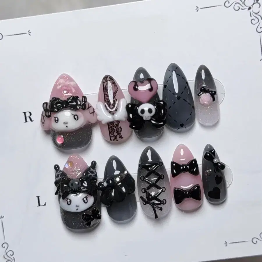 마이멜로디 쿠로미 네일팁