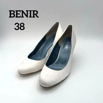 BENIR 베니르 새틴 웨딩 슈즈 펌프스 화이트 38