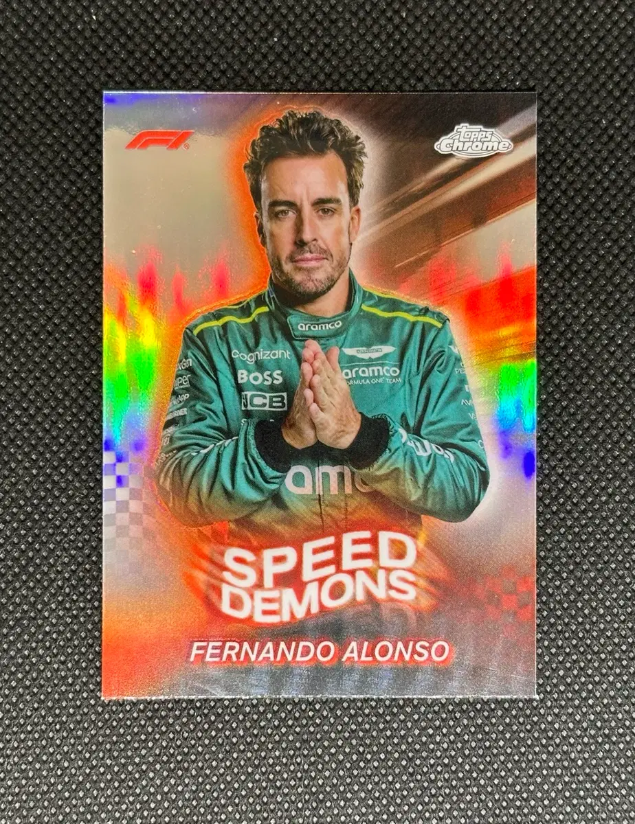 2024 탑스 크롬 f1 페르난도 알론소 스피드 데몬 카드