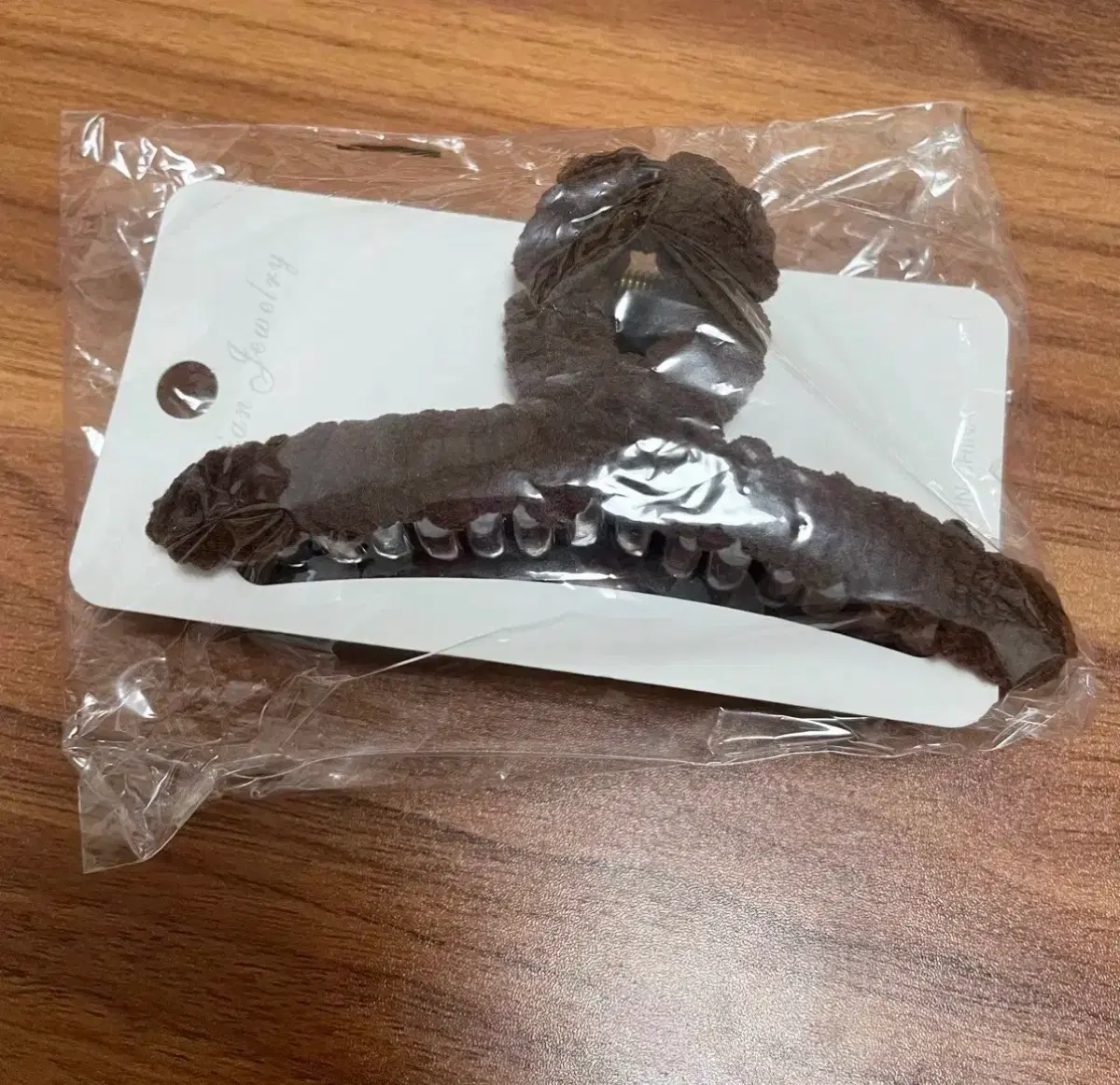 브라운 집게핀 [새상품]