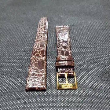 RADO 가죽 벨트 브라운 골드 비죠 새상품