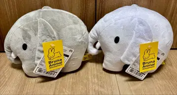 (새상품) 미피 브루나 애니멀 봉제 인형 코끼리 2종 세트 miffy