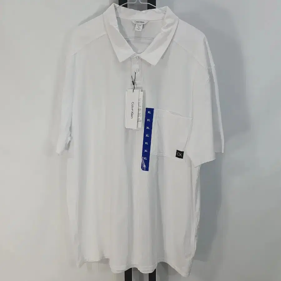 캘빈클라인 반팔 카라티 화이트 xl 새상품