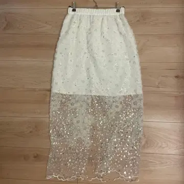 gypsophila 스팽글 레이스 롱 스커트
