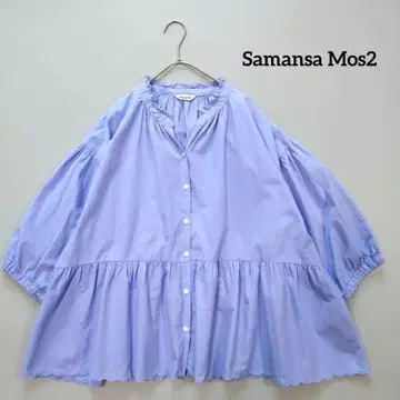 Samansa Mos2 사만사 모스모스 코튼 개더 블라우스 F