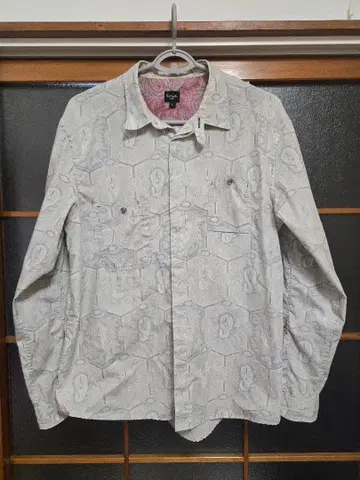 Paul Smith 긴팔 셔츠 페이즐리 무늬 L 사이즈