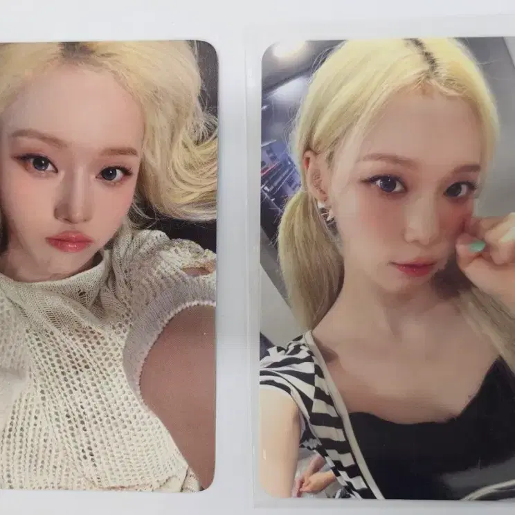 2장 일괄) 개별가능 에스파 에버라인 사웨 sw el 포토카드 미공포 양도 aespa 레모네이드