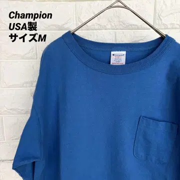 Champion T1011 USA 포켓 블루 헤비 웨이트 M 새상품급
