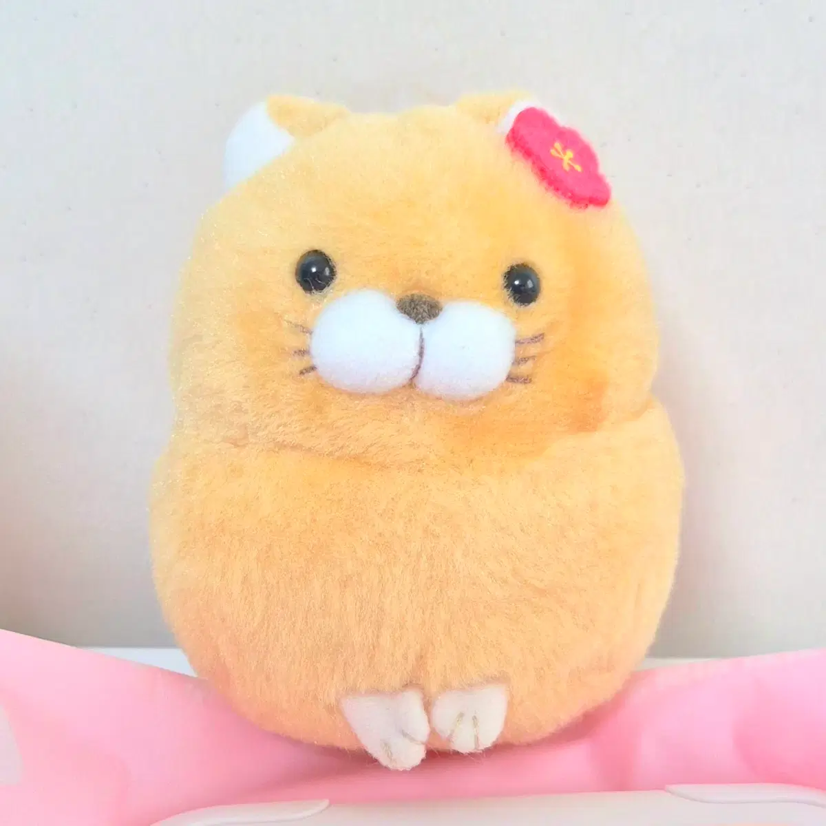 고전 빈티지 히게만쥬 치즈냥 인형 키링