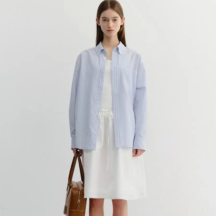 던스트 셔츠(UNISEX CLASSIC STRIPED BD OVERSHI
