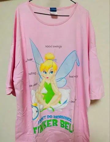 00s Disney Tinker Bell 팅커벨 T셔츠 핑크