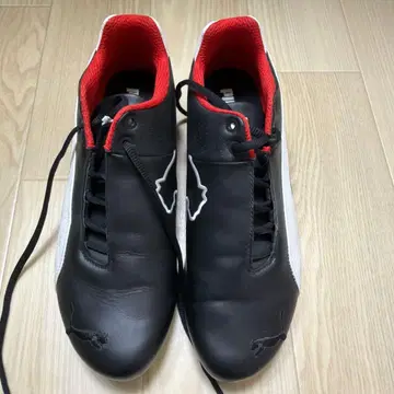 PUMA 페라리 스니커즈 블랙 화이트 레드