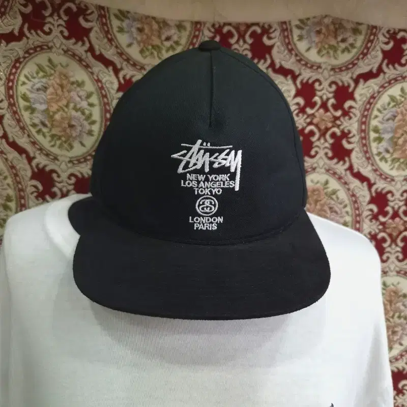 스투시 월드투어 스냅백 stussy