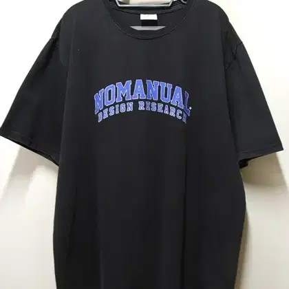 노매뉴얼 NOMANUAL 오버핏 도톰면라운드티 택XL
