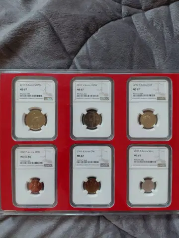 2019 대한민국 주화 세트 NGC 67등급