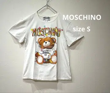 MOSCHINO 테디베어 티셔츠 화이트 S