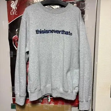 thisisneverthat 크루넥 맨투맨 그레이 L