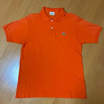 LACOSTE 라코스테 피케 셔츠 반팔 오렌지 사이즈 4 M~L