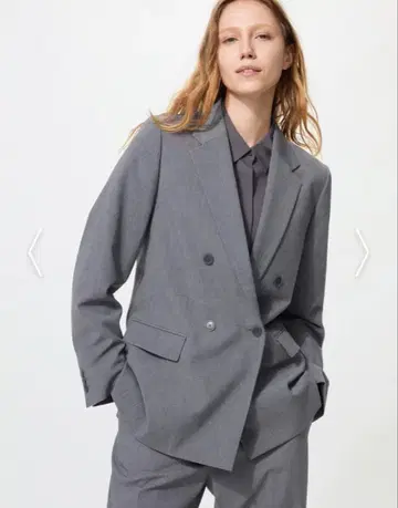 할인 UNIQLO 더블 자켓 05 GRAY 여성용 M