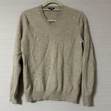 유니클로 UNIQLO 캐시미어 니트 남성용 M 베이지