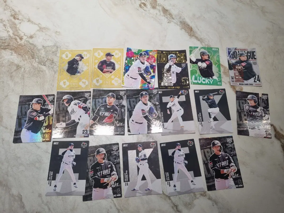 KBO 카드 KT 승리부적,페레럴,클로버 등 세트