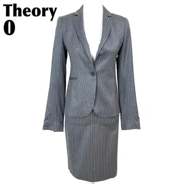 [새상품급] Theory 실크울 스커트 셋업 수트 0 그레이