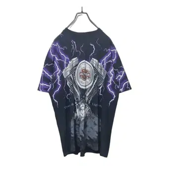 [ 양면 대형 ] 90s usa제 할리데이비슨 올 패턴 T셔츠 L
