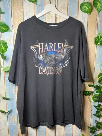 USA제 Harley-Davidson 양면 프린트 T셔츠