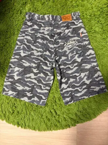 9090s 카모플라쥬 패턴 하프 팬츠 조거