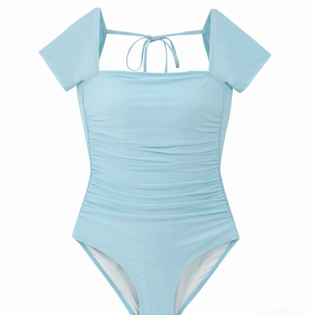 RONA SWIM_SKY BLUE& SLIT SKIRT_SKY BLUE