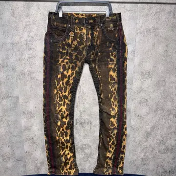 roen leopard skull pants