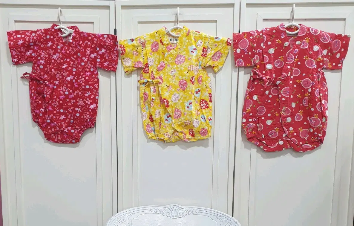 80 아동복 유카타룸퍼 3종 세트일괄판매