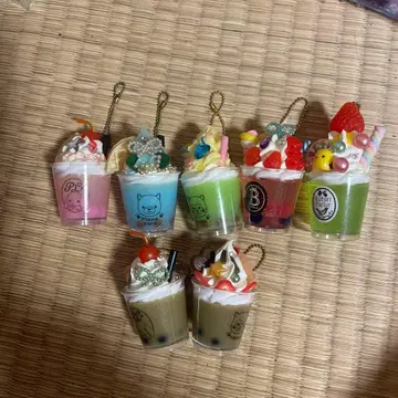 페이크 디저트 미니어처 키링 7개 세트