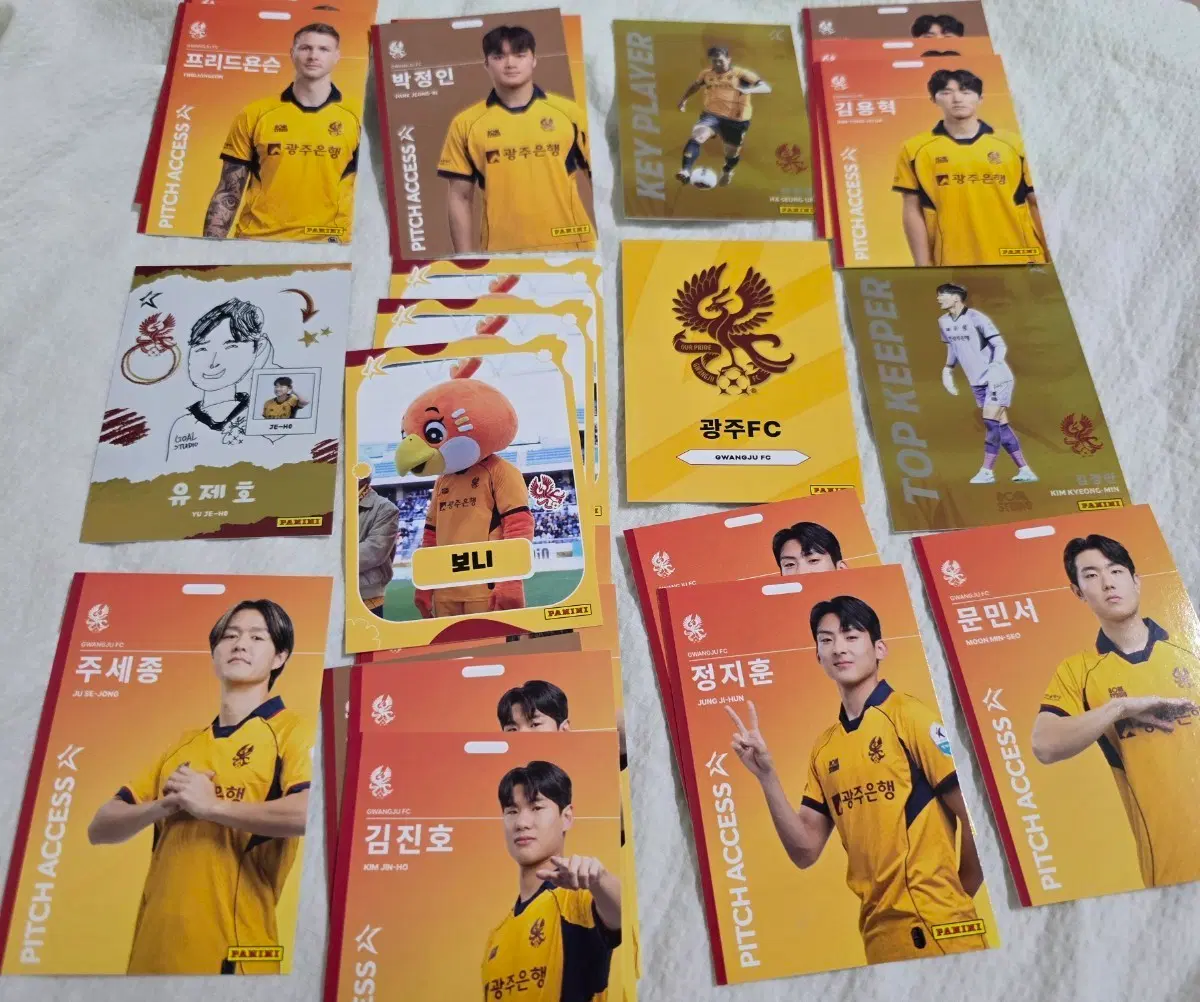 광주FC 선수 파니니 카드 30장 일괄