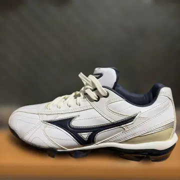 Mizuno 야구 스파이크 화이트 네이비 새상품급