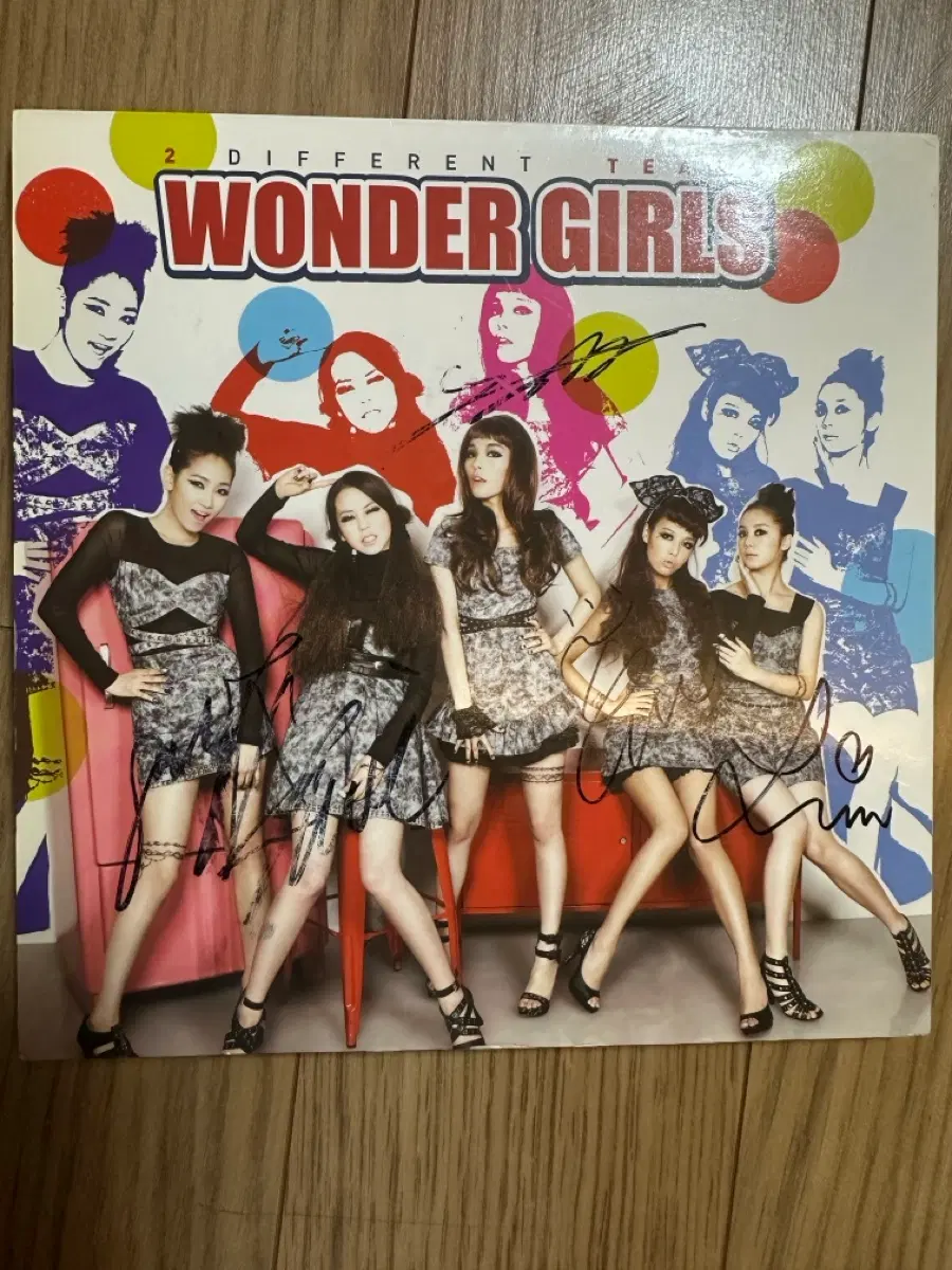 cd 원더걸스 2 친필사인