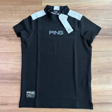 새상품 PING 핑 반팔 티셔츠 여성용 셔츠 모크넥 LL