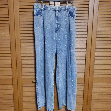 데이지 자수 케미컬 워시 데님 시마무라