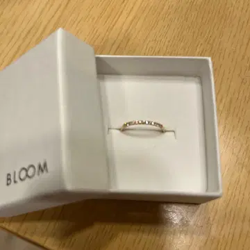 BLOOM K10 핑크 골드 다이아몬드 반지 하프 이터니티 10호